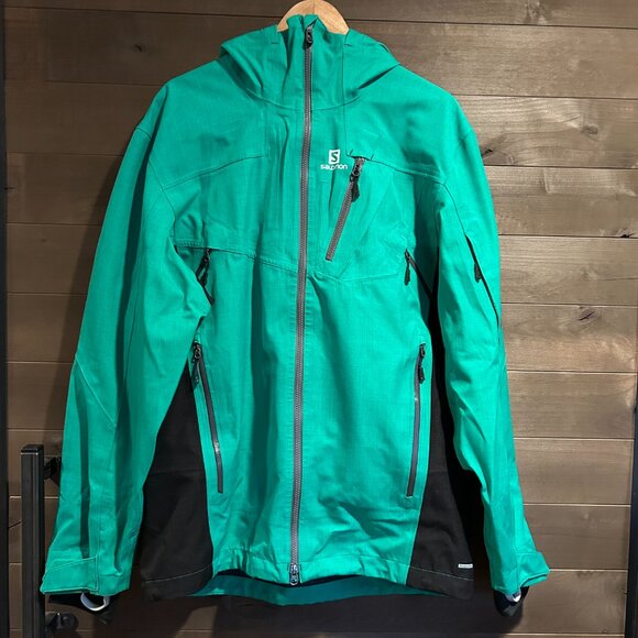 SALOMON Foresight 3L Waterproof Ski Snowboard Snow Jacket Sz Large - Picture 2 of 6